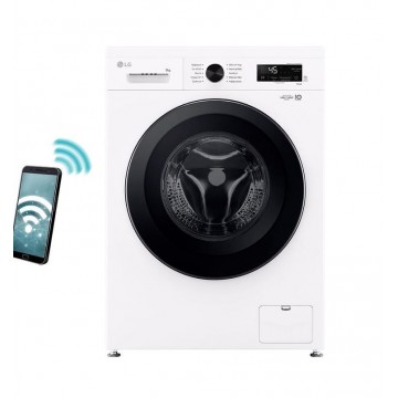 LG Πλυντήριο Ρούχων 9kg με Τεχνολογία Ατμού 1400 Στροφών 6 Motion F4X1009NWK LG Πλυντήριο Ρούχων 9kg με Τεχνολογία Ατμού 1400 Στροφών 6 Motion F4X1009NWK
